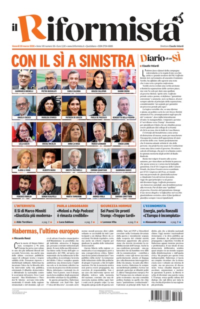venerdì 20 marzo 2026