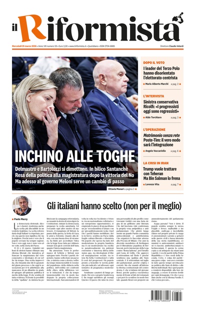 mercoledì 25 marzo 2026
