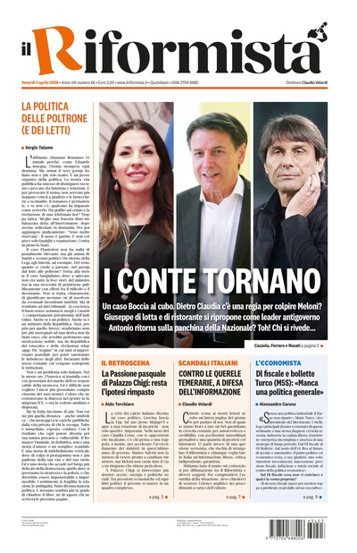 venerdì 3 aprile 2026