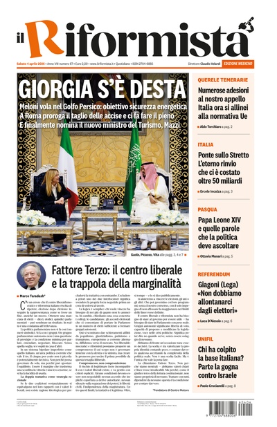 sabato 4 aprile 2026