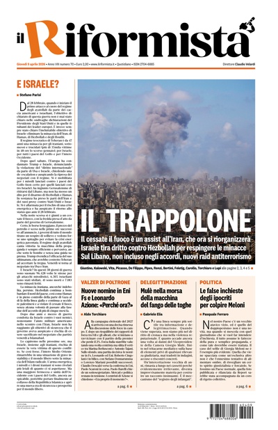 giovedì 9 aprile 2026