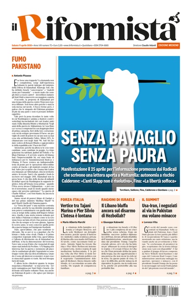 sabato 11 aprile 2026