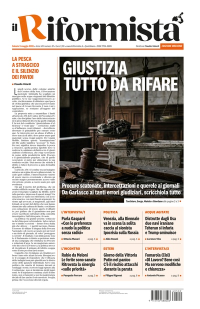 sabato 9 maggio 2026