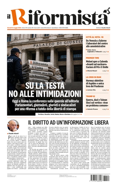 giovedì 14 maggio 2026