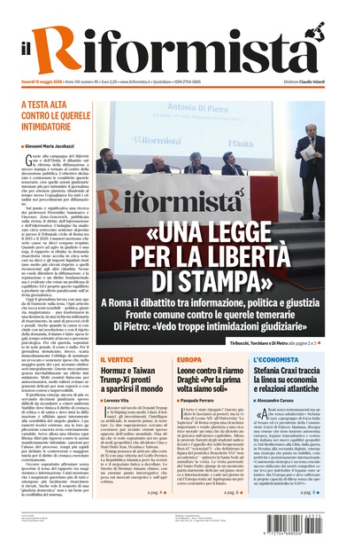 venerdì 15 maggio 2026