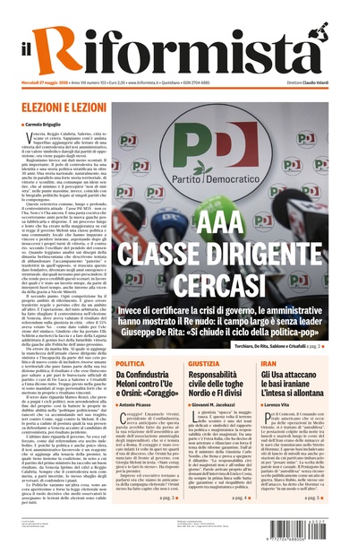 mercoledì 27 maggio 2026