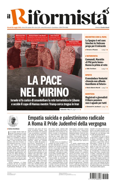 giovedì 28 maggio 2026