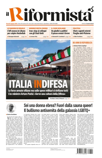 martedì 2 giugno 2026