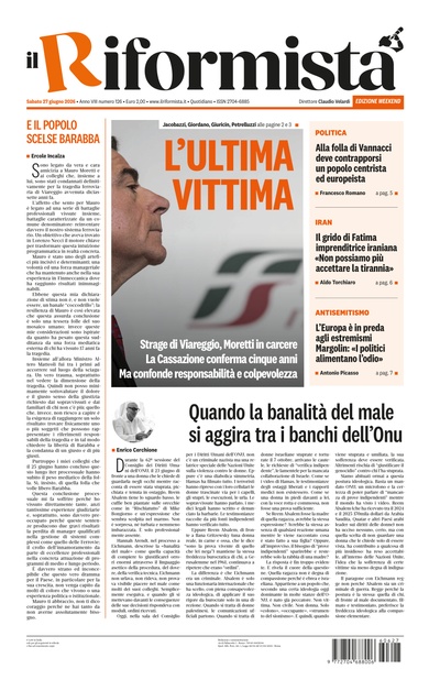 Sabato 27 giugno 2026