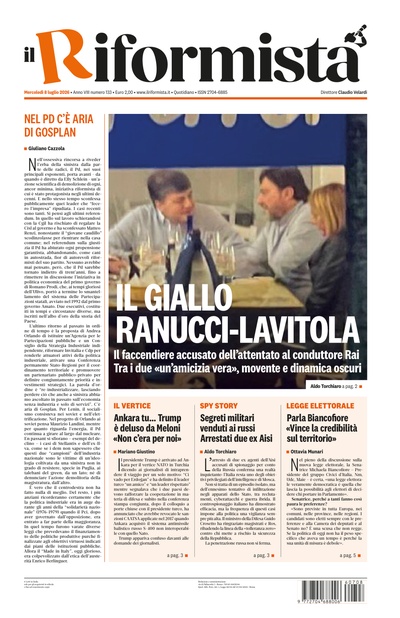 Mercoledì 8 luglio 2026
