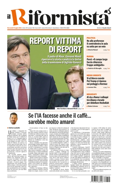 Mercoledì 15 luglio 2026