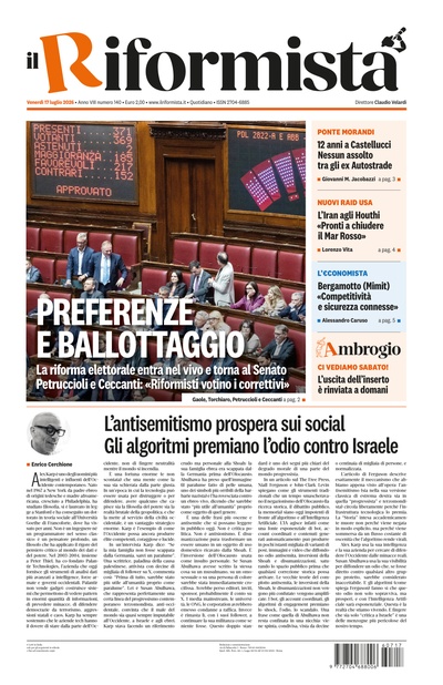 Venerdì 17 luglio 2026