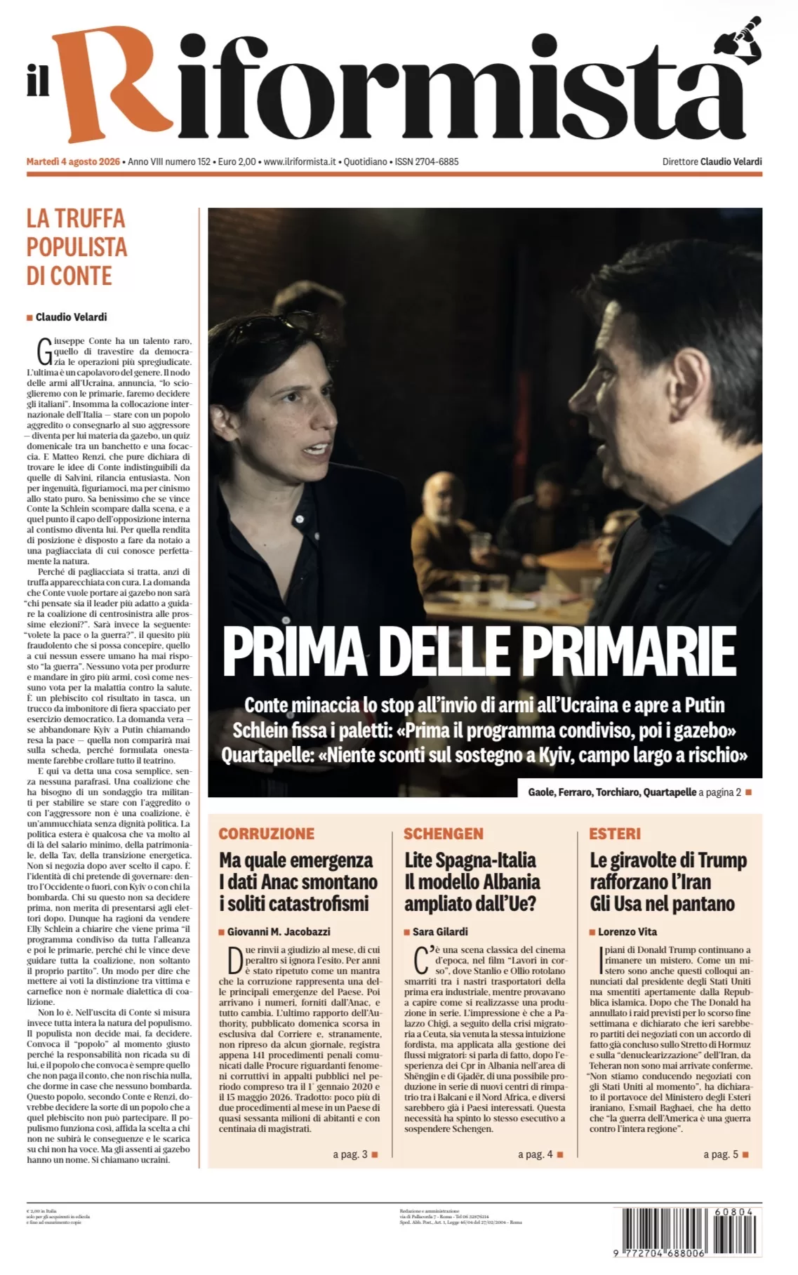 Il quotidiano de Il Riformista